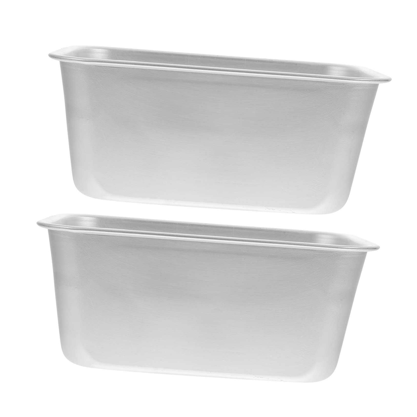 Cabilock 2pcs Minimalist Toast Molds Baking Tools Smooth Surface Pudding Jelly Cake Molds for Housewarming Easy to and Demould for Cakes Breads and Parties