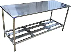 Mesa Inox Industrial Nortinox 120cm X 70cm X 90cm