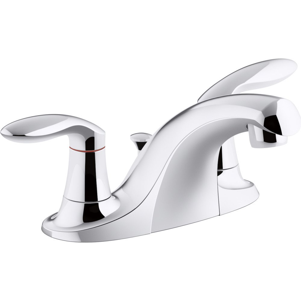 Kohler K-15241-4RA-CP Coralais Two-Handle Centerset Bathroom Sink