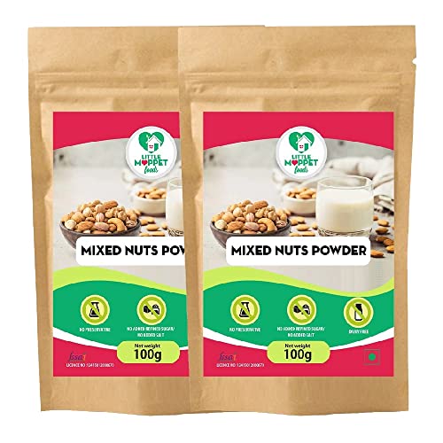 Image of Little Moppet Foods Mixed Nuts Powder - 100g (100 Gram- Pack of 2)