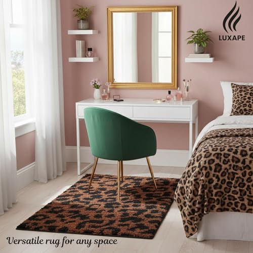 Tapete estampado leopardo hecho a mano 75 cm miniatura 2