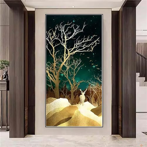 Diamond Painting Arbre abstrait 90x180cm pour illuminer la décoration de votre salon