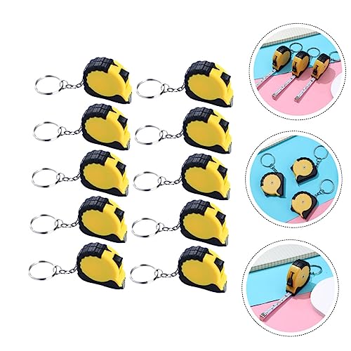 Set de 10 cintas métricas retractiles para llavero miniatura 4