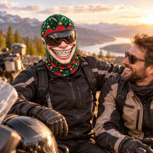 Christmas Masks for Adults 3D Funny Realistic Warm Velvet Full Face Mask - image 4