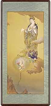 Amazon.co.jp: 狩野芳崖『慈母観音』ピエゾグラフシルクスクリーン紙本