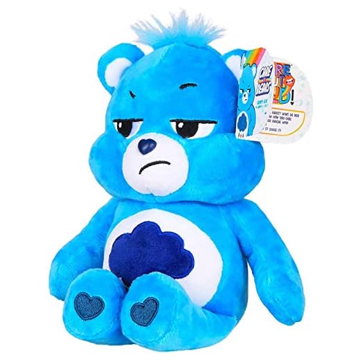 Care Bears Grumpy Bear Bean Plush, 9 inches , Blue