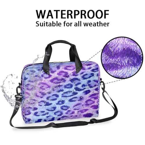 Bolso maletín impermeable para laptop de 16 pulgadas morado miniatura 3