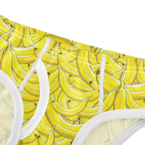 Boys' Exclusive Briefs Toddler Underwear 95% Combed Cotton Boxerbriefs 2T Banana Cluster Pattern 454