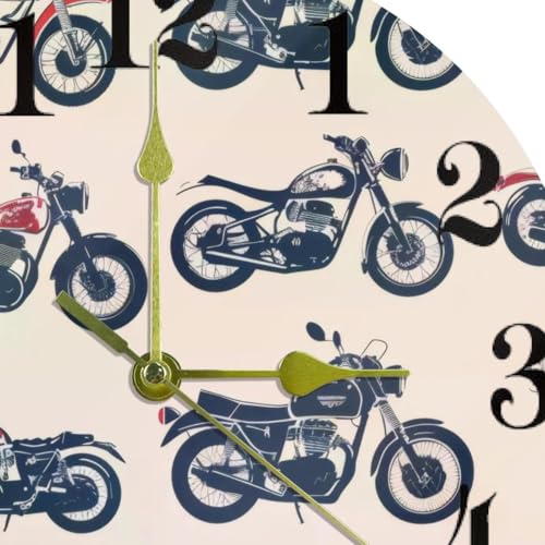 Horloge murale sans tic-tac à quartz à piles pour bureau - 7