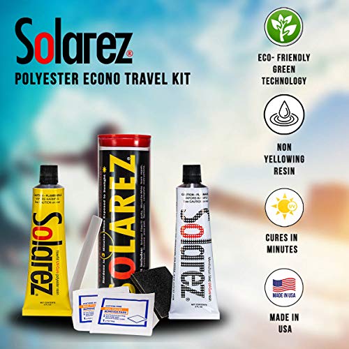 image for SOLAREZ UV Cure Surfboard Ding Repair Econo Travel Kit - Polyester and