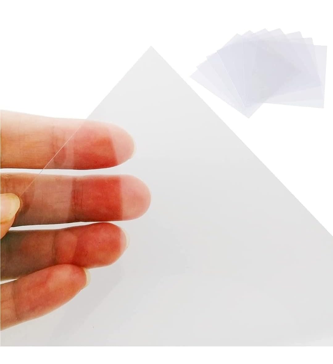 GloproStore 10-Sheets A4 Transparent Mylar (0.2mm Thickness) PET Blank Stencil Making Sheet for DIY, Cricut, Silhouette, Template Material-image-46