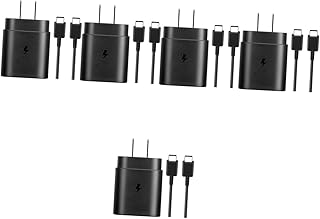 FAVOMOTO 5 Conjuntos De Carregador De Telefone Móvel Cabo De Telefone Carregador De Energia C Carregador De Parede Adaptador De Energia USB Carregador C Carregador Rápido Tipo C Adaptador