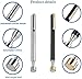 2 Pieces Magnetic Telescoping Pick-Up Tool with Pocket Clip 3 Lb Extendable Magnetic Grabber Reacher Tools 25 Inch Flexible Magnet Retrieval Stick Gadget Suitable Gifts for Men