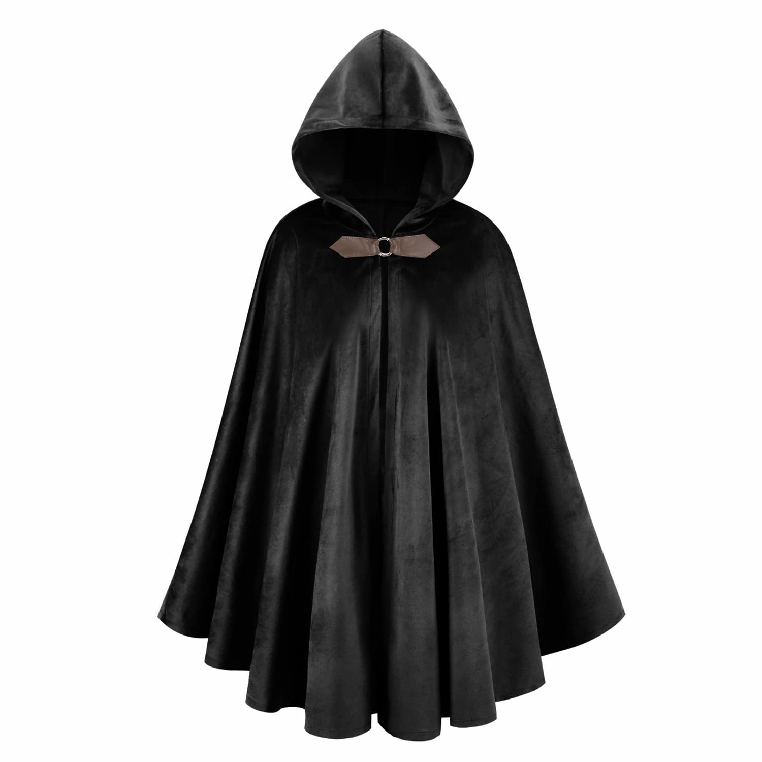 HAPNBCELE Adults Medieval Cloak with Hood - Image 2