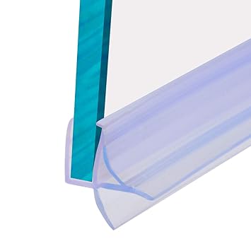 Cozylkx Glass Door Bottom Seal, Cutable Waterproof Strip for 1/4