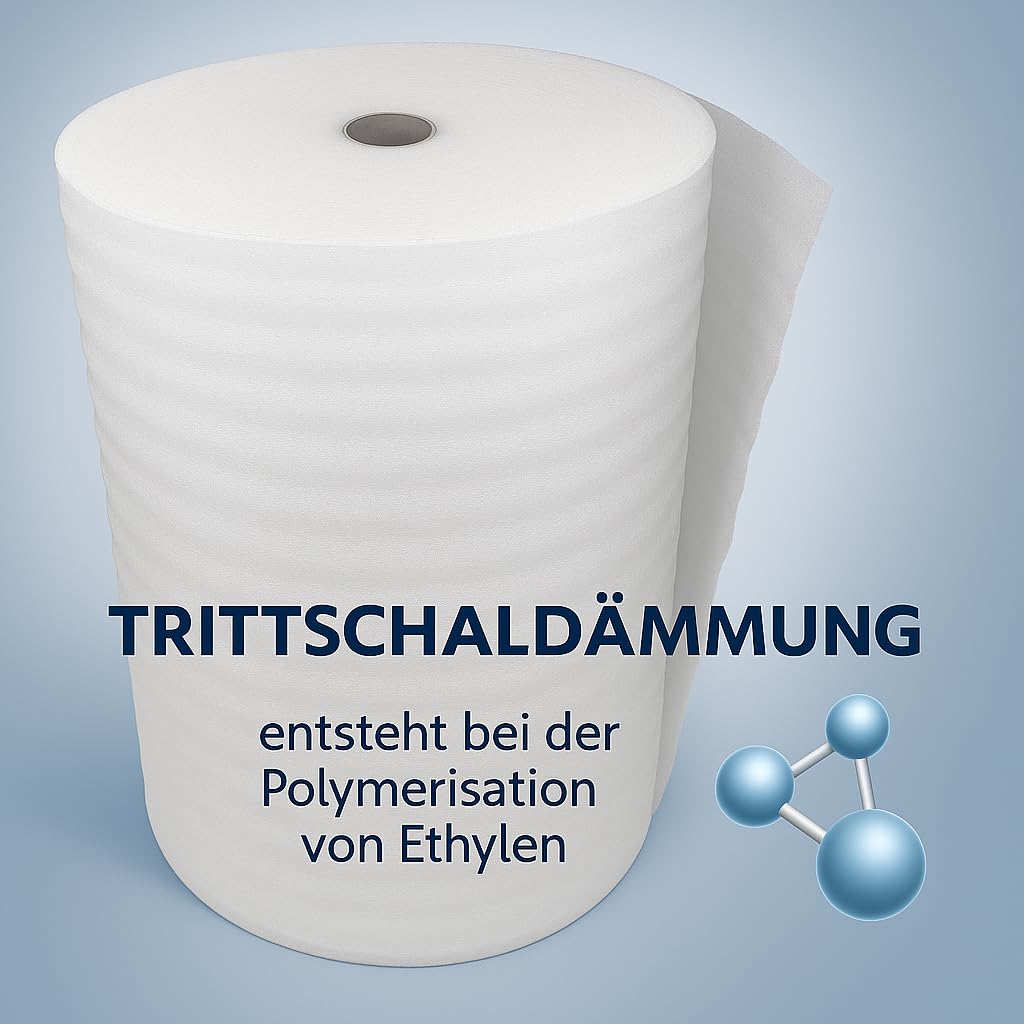 5mm PE Dämmung Schaumfolie Unterlage für Laminat,Parket (25 m²)