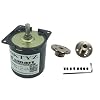 Bringsmart 60ktyz 2.5rpm 110V AC Motor Low Speed Mini Gearbox Electric Motor with 7MM Flange Couplings Barbecue High Torque 110V Geared Motor Synchronous Reduction Reversible 60KTYZ