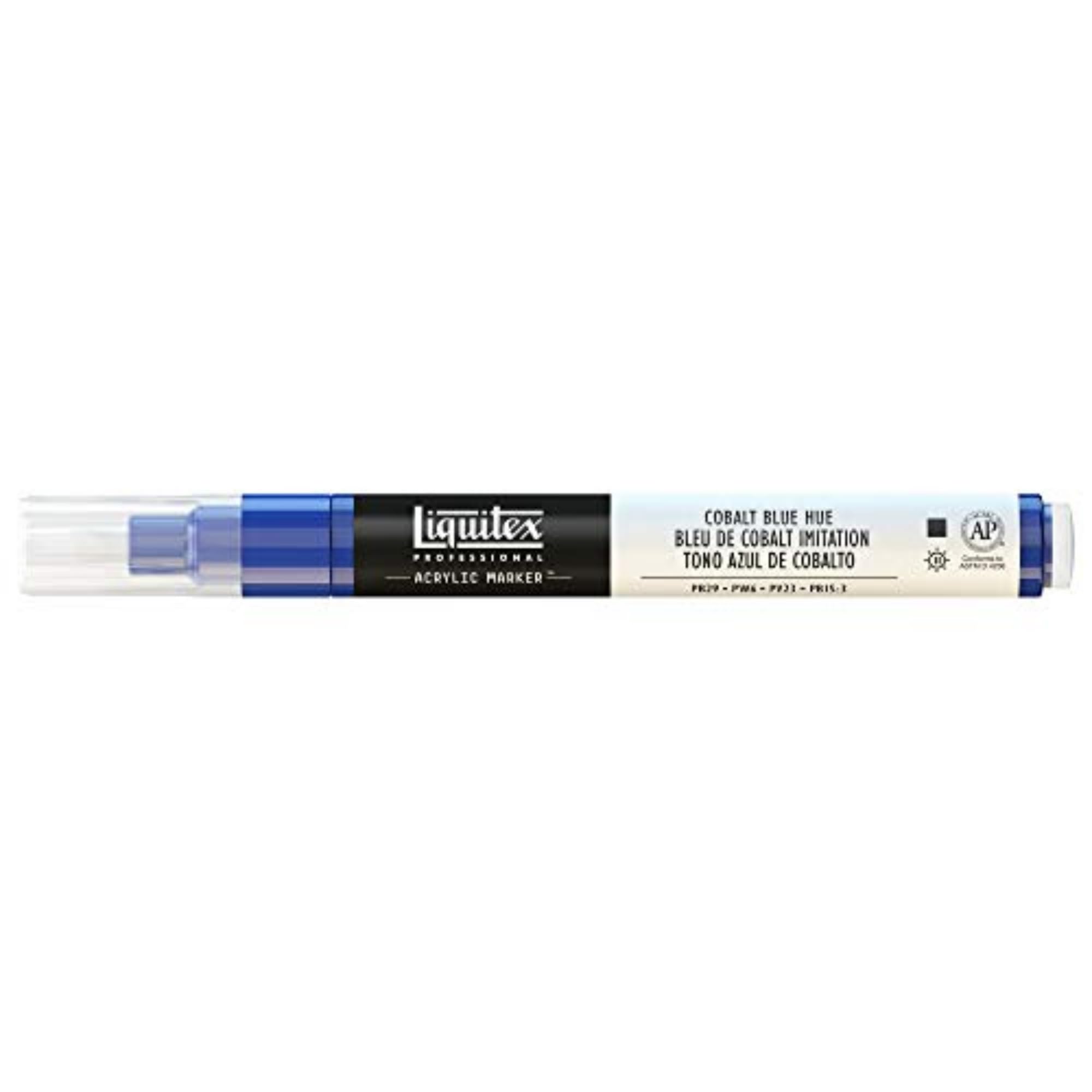 Liquitex 4620381 2 - 4 mm Fine Nib Paint Marker - Cobalt Blue Hue