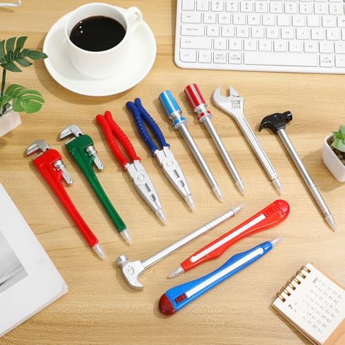 Bolígrafos creativos Abaodam con forma de herramienta y piezas magnéticas para notas 5