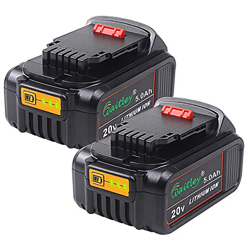 TenMore 20V 5.0Ah DCB205 Replacement Battery Compatible with Dewalt 20V DCB206 DCB204 DCB200