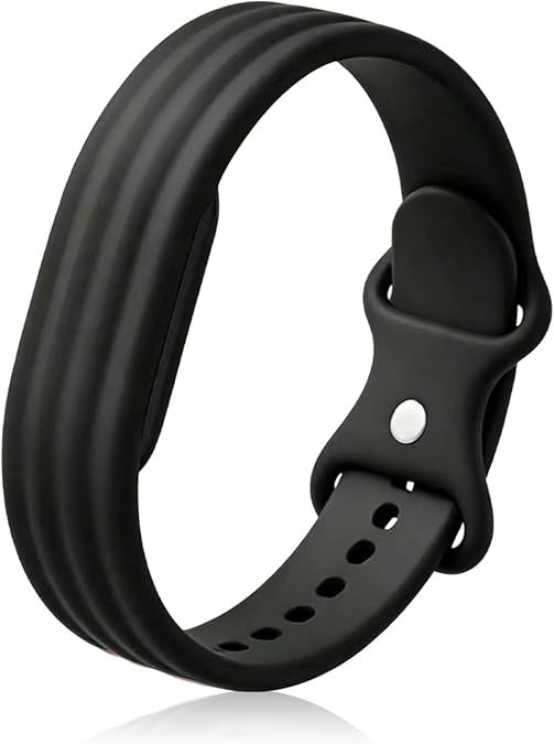 Silicone Watch Band for Google Fitbit Air, Stretchy Elastic Sport Strap for Google Fitbit Air, Wristband for Women and Men