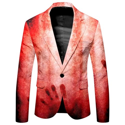 Chaqueta de Halloween para hombre con estampado gráfico informal
