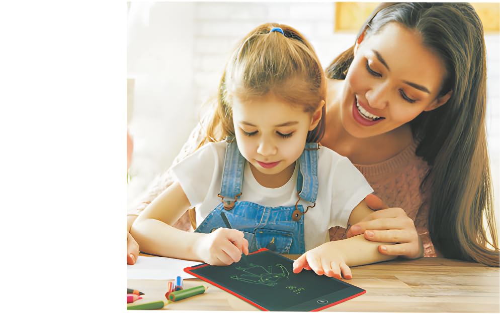 Tecnify Pizarra Mágica Infantil 12 Pulgadas – Pizarras Magnéticas para Niños y Niñas – Tableta de Escritura LCD Reutilizable – Juguete Educativo – Regalo Niña 5 Años, 4 Años, 6 Años – Azul y Rosa –
