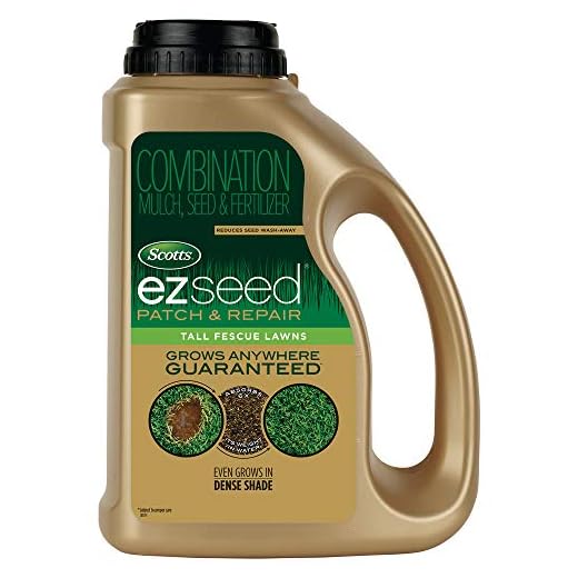 Scotts EZ Seed Patch and Repair Tall Fescue Lawns, 3.75 lb. - Combination Mulch, Seed, and Fertilizer - Tackifier Reduces Seed Wash-Away - Mix Covers up to 85 sq. ft.