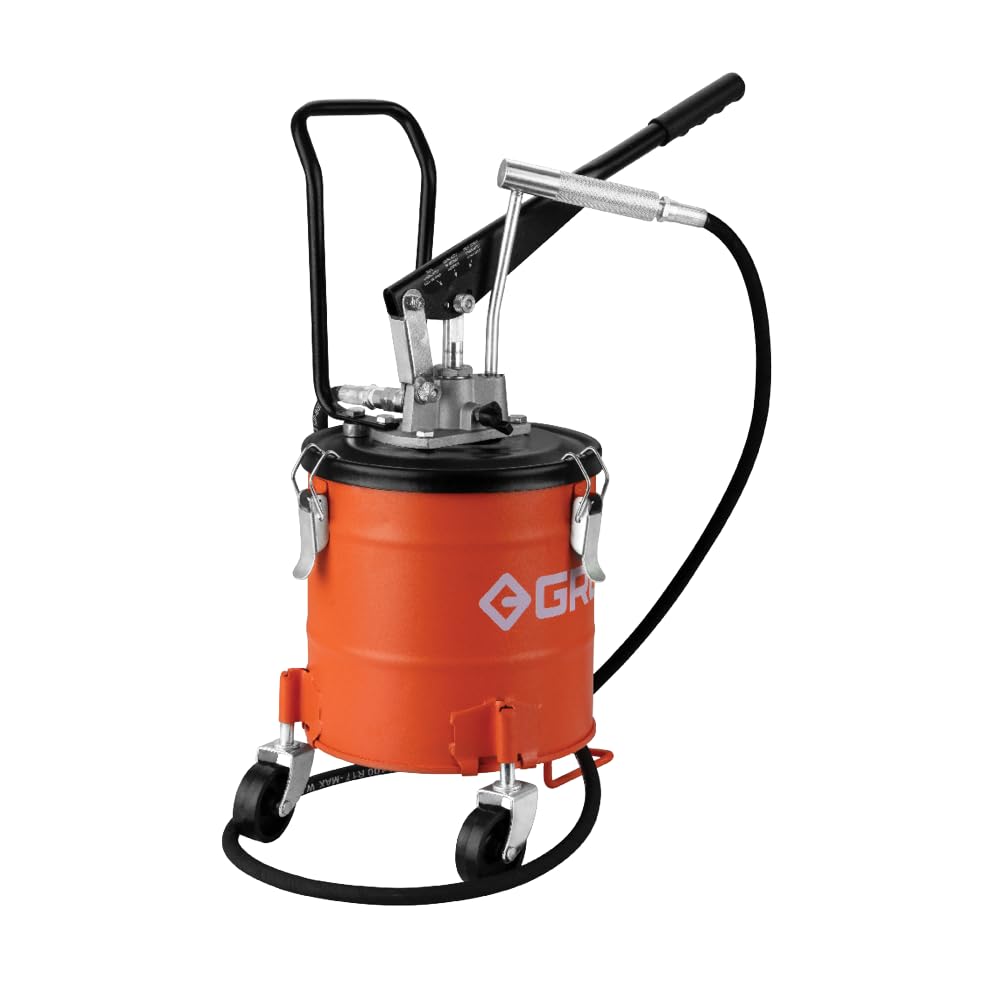 GROZ 6 Kg Grease pump with wheels| Multi Mode Setting| High volume Grease pump for Cranes, Tractors |Discharge upto 9 gms/stroke | Pressure upto 4,000 PSI |VGP/6 (B08JYD847Y) Amazon Price History, Amazon Price Tracker