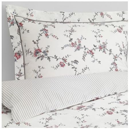 Amazon Ikeaキングサイズ布団カバーと枕カバー S フラワー114 126 Ikea イケア 寝具カバーセット