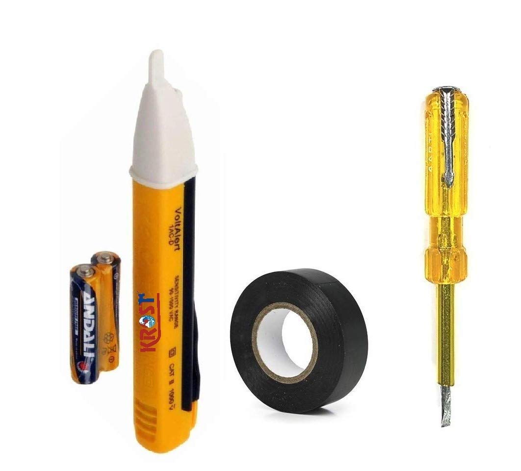 ToolsCentre Krost Touchless Voltage Detector Tester Pen AC 90~1000V, Electrical Testers and Electrical Tape.