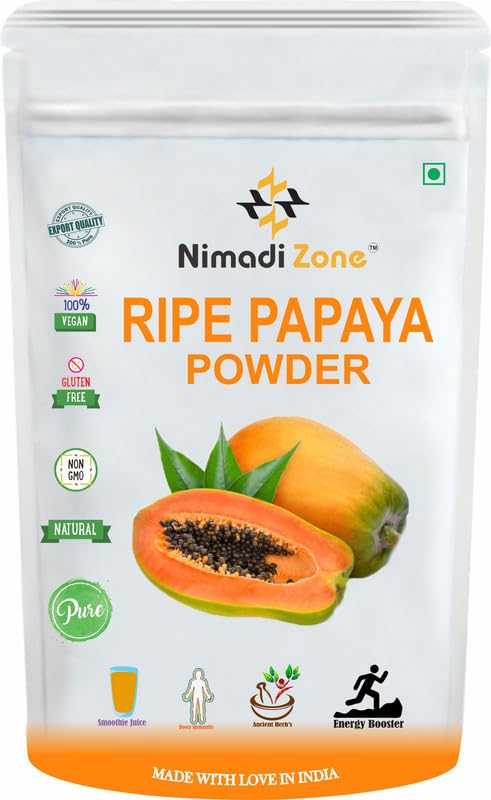Nimadi Zone Ripe Papaya Fruit Powder | Spray Dried Powder | Taste Like Natural - 200 GM By Nimadi Zone-image-18