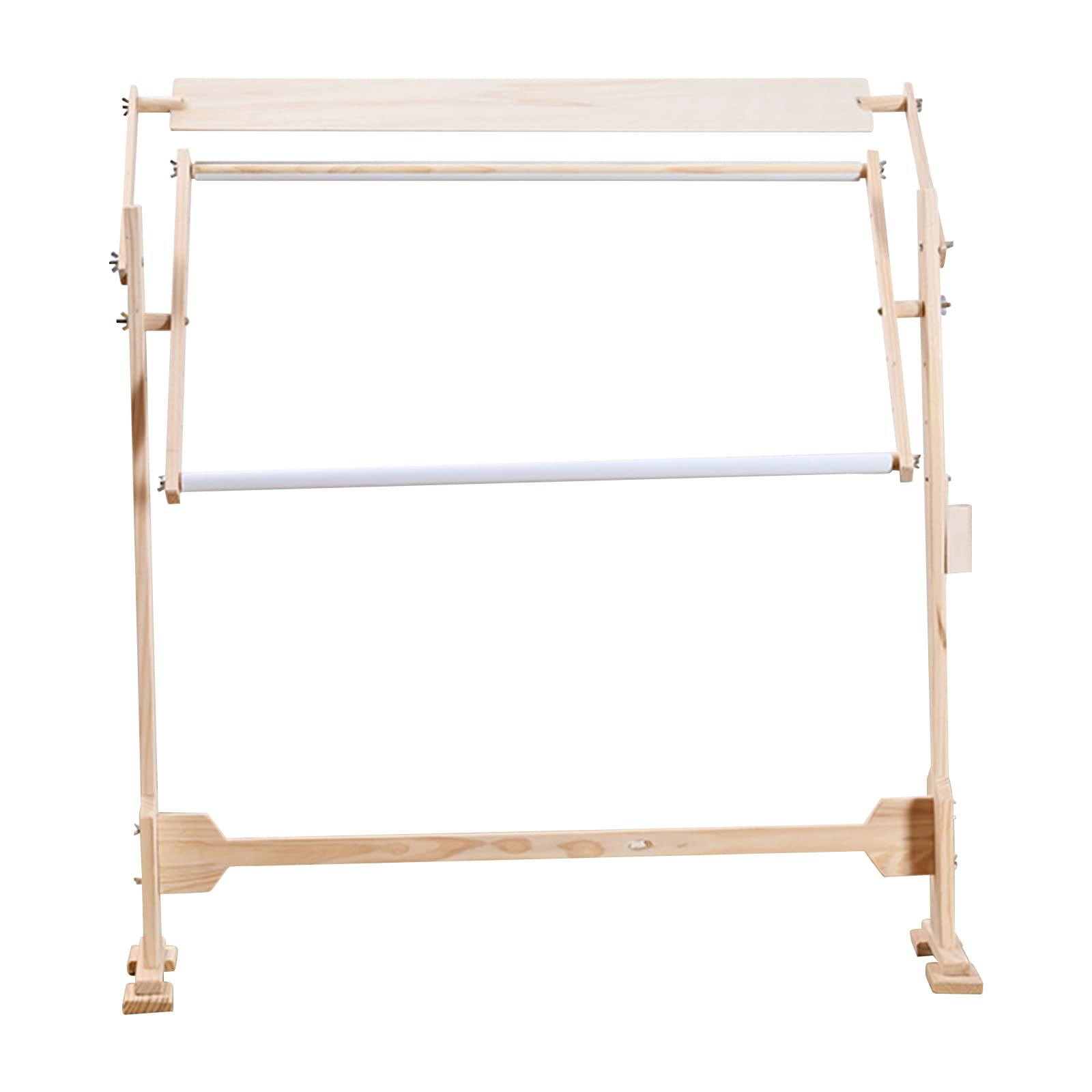 Bastidor de Bordado, Soporte, Bastidor de Punto de Cruz, Ajustable, Bastidor de Madera a Bastidor de Bordado, Bastidor de Bordado de Madera de Soporte de Costura