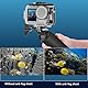 YHTSPORT Osmo Action Tauch-Zubehör Set, Wasserdichtes Gehäuse für DJI Osmo Action 5 Pro/Action 4 /Action 3 +Schwimmfähiger Griff + Schnellmontage Klammer + 6 Anti-Fog-Einsätze