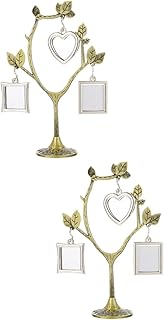NOLITOY 2 Conjuntos De Rack De Fotos DIY Ornamento De Árvore Árvore Genealógica Moldura De Imagem Suporte De Exibição DIY Suporte De Foto Rústico Cabide Foto Mostrando Árvore Azusa Liga