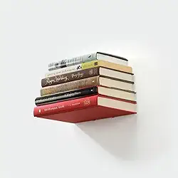 Prateleira Invisivel Para Livros Suporte Metal Reforçada