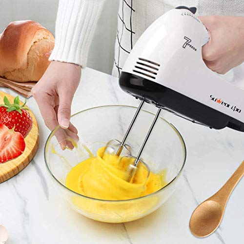 Sbattitore Elettrico Vegena 800W - Frullatore A Mano Con 5 Velocità | Include Fruste E Ganci Per Impasti - Foto 5