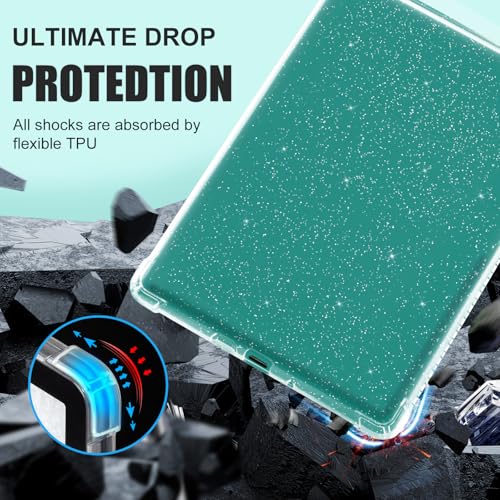 Image of iDLEHANDS Clear Case for 7 inch All-New Kindle Paperwhite 12th Gen 2024 & Kindle Colorsoft Signature Edition (2024 Release) - Ultra Slim Soft TPU Transparent Cover & Lightweight, Glitter