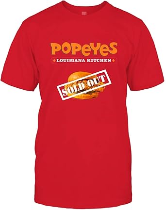 Popeyes chicken t shirt Clearance
