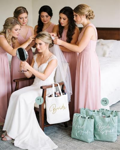 Bride Squad - Bolsas Tote para novias y damas miniatura 2