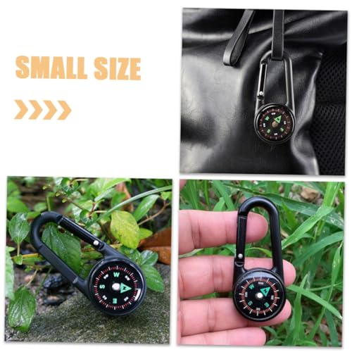 Brújulas para Camping VILLCASE 2 piezas con llavero miniatura 3