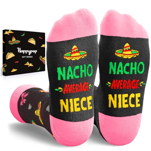 HAPPYPOP Gifts for Niece from Aunt - Aunt to Niece Gifts Socks, Birthday Mothers Day...