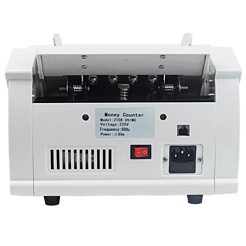 Bill Counter, Money Machine for banconote in valuta estera compatibile con rilevatori di banconote in valuta multinazionale come EUR, USD, EUR, GBP, Ecc. 210 8uv/mg