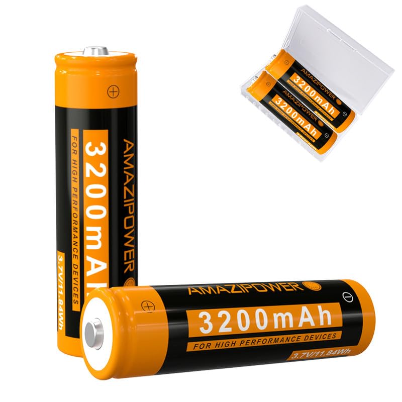 3,7 Volt Wiederaufladbarer Akku，3200mAh NiMH Batterie Hohe Kapazität Batterien für LED Stirnlampe,Fernbedienung,Ferngesteuertes Auto SH