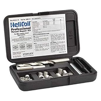 Thread Repair Kit, 304 SS, M12x1.75, 18 Pcs