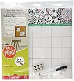 Wall Pops WPE0755 WPE0755 Floral Medley Organizer Kit Wall Decals
