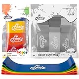 Feety Chair Bands for ADHD Kids (Color, 5 Pack) - Flexible Seating for Classroom Elementary Students with Bouncy Fidgety Feet, Kick Fidget Bands for Chairs and Desks - Alternative Sensory Seat