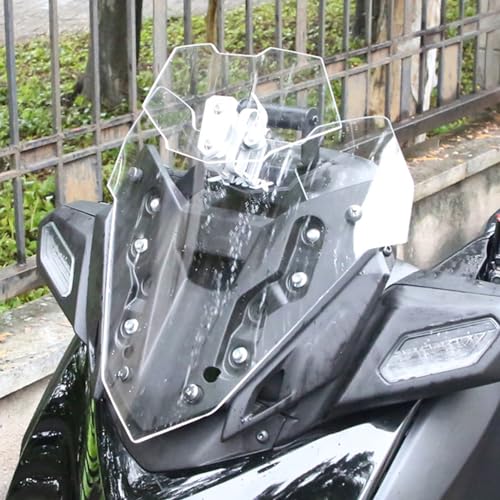 Extension de pare-brise moto contre turbulences et bruit de casque - 6
