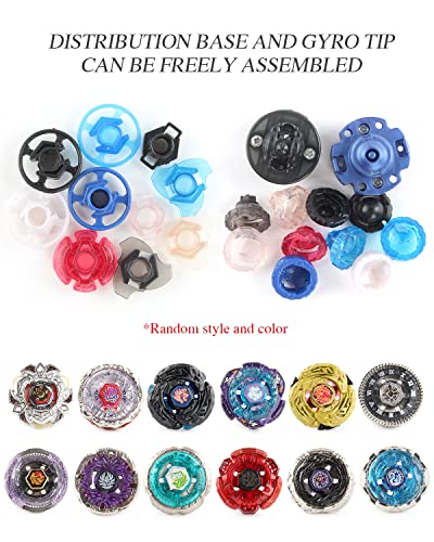Aibreay Bey Battling Top Toy Blade Set 12 Spinning Tops 3 Launchers Metal Fusion Gyro Game With Portable Storage Box Gift For Kids Children Boys Ages 6+… 12Pcs thumb #4