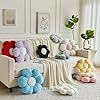 ZCNYCLAM Flower Pillows, Decorative Throw Pillow with Soft Plush for Couch, Flower Shaped Pillow Home Decor Daisy Pillow for Bed (White, 14.9 Inches) #5